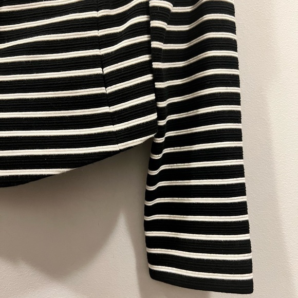 BCBGMAXAZRIA Hendrix Black/Comb Striped Blazer - Picture 5 of 8